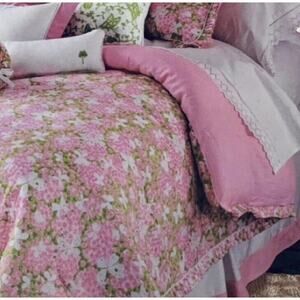 Vintage Lilly Pulitzer Butterfly Garden Comforter Bedspread And Shams Twin Girls